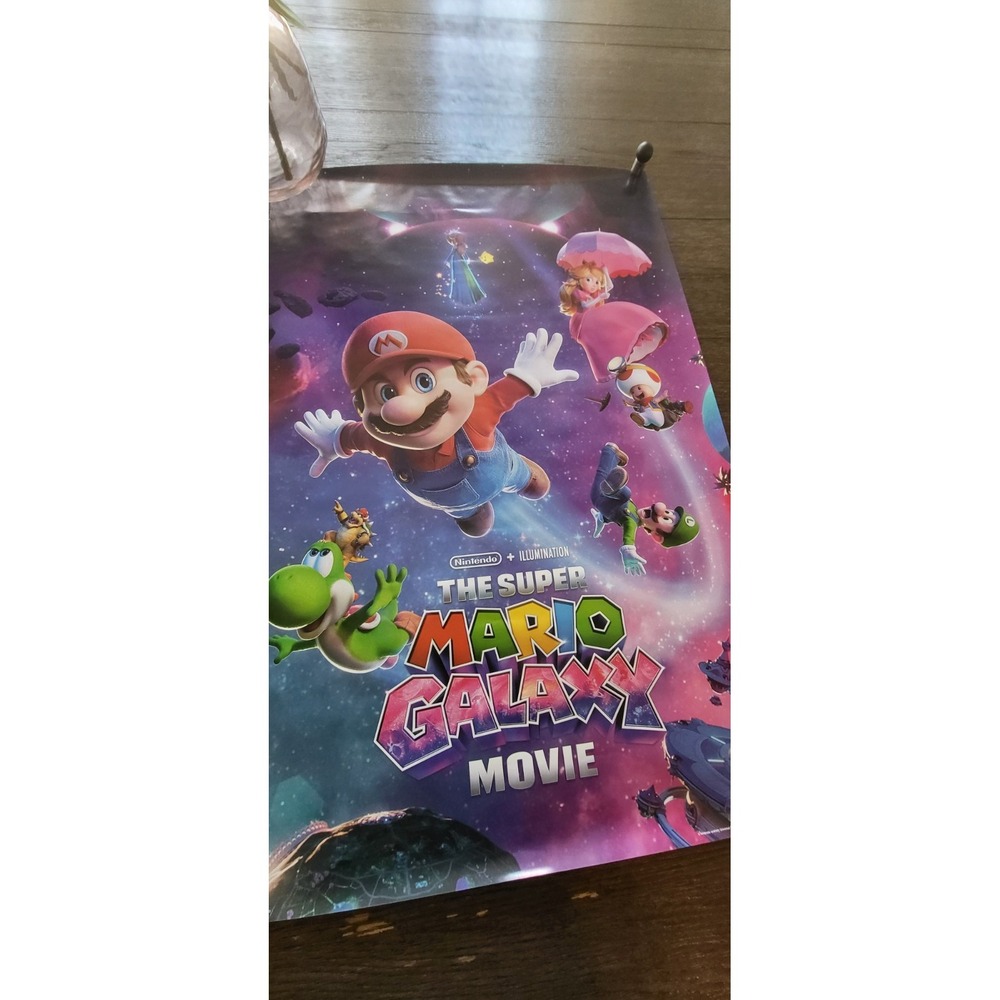 Super Mario Galaxy Movie Poster Video Game Wall Art Print 23x34 Nintendo Decor